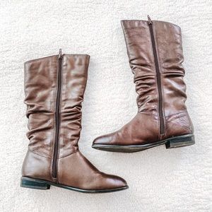 ALDO | Brown Leather Cowgirl Boots